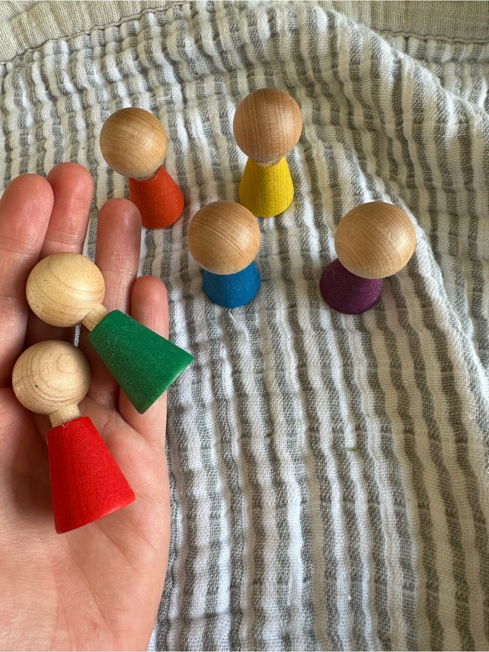 Rainbow Peg Dolls